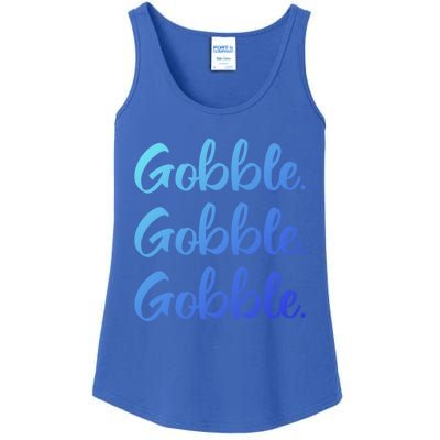 Gobble Gobble Gobble Thanksgiving Day Gift Ladies Essential Tank