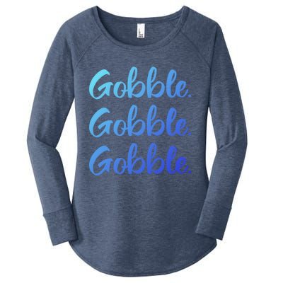 Gobble Gobble Gobble Thanksgiving Day Gift Women's Perfect Tri Tunic Long Sleeve Shirt