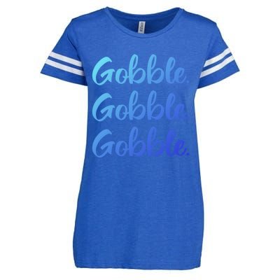 Gobble Gobble Gobble Thanksgiving Day Gift Enza Ladies Jersey Football T-Shirt