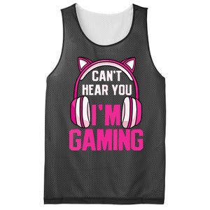 Gamer Girl Gaming I Cant Hear You Im Gaming Video Games Mesh Reversible Basketball Jersey Tank