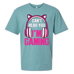 Gamer Girl Gaming I Cant Hear You Im Gaming Video Games Sueded Cloud Jersey T-Shirt