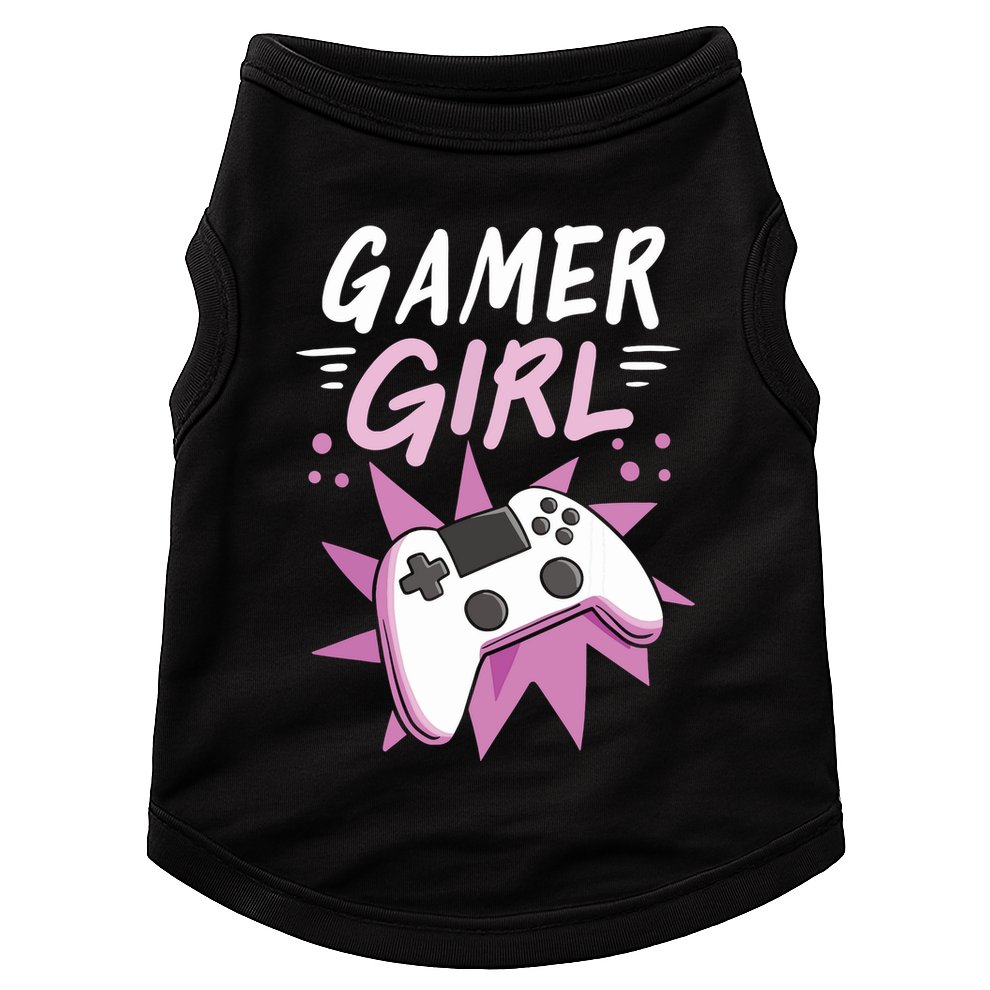 Gamer Girl Gaming Streaming Video Games Gift Doggie Tank