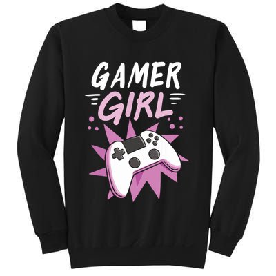 Gamer Girl Gaming Streaming Video Games Gift Sweatshirt