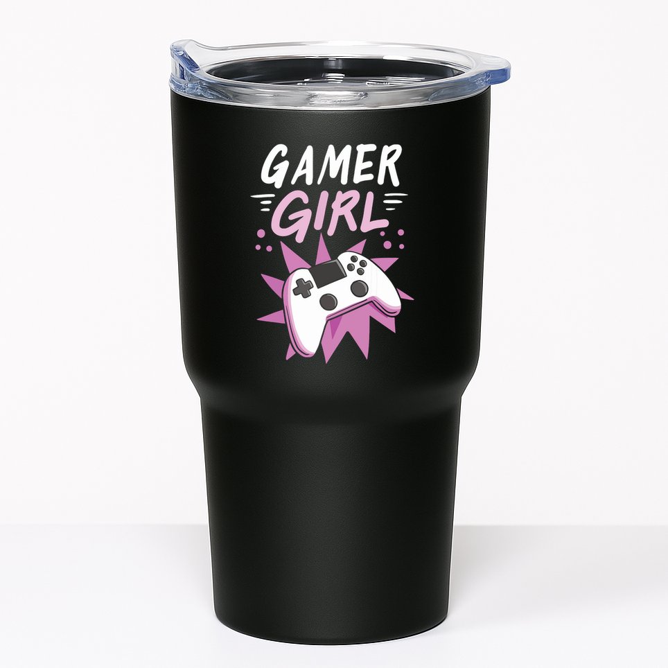 Gamer Girl Gaming Streaming Video Games Gift Tumbler