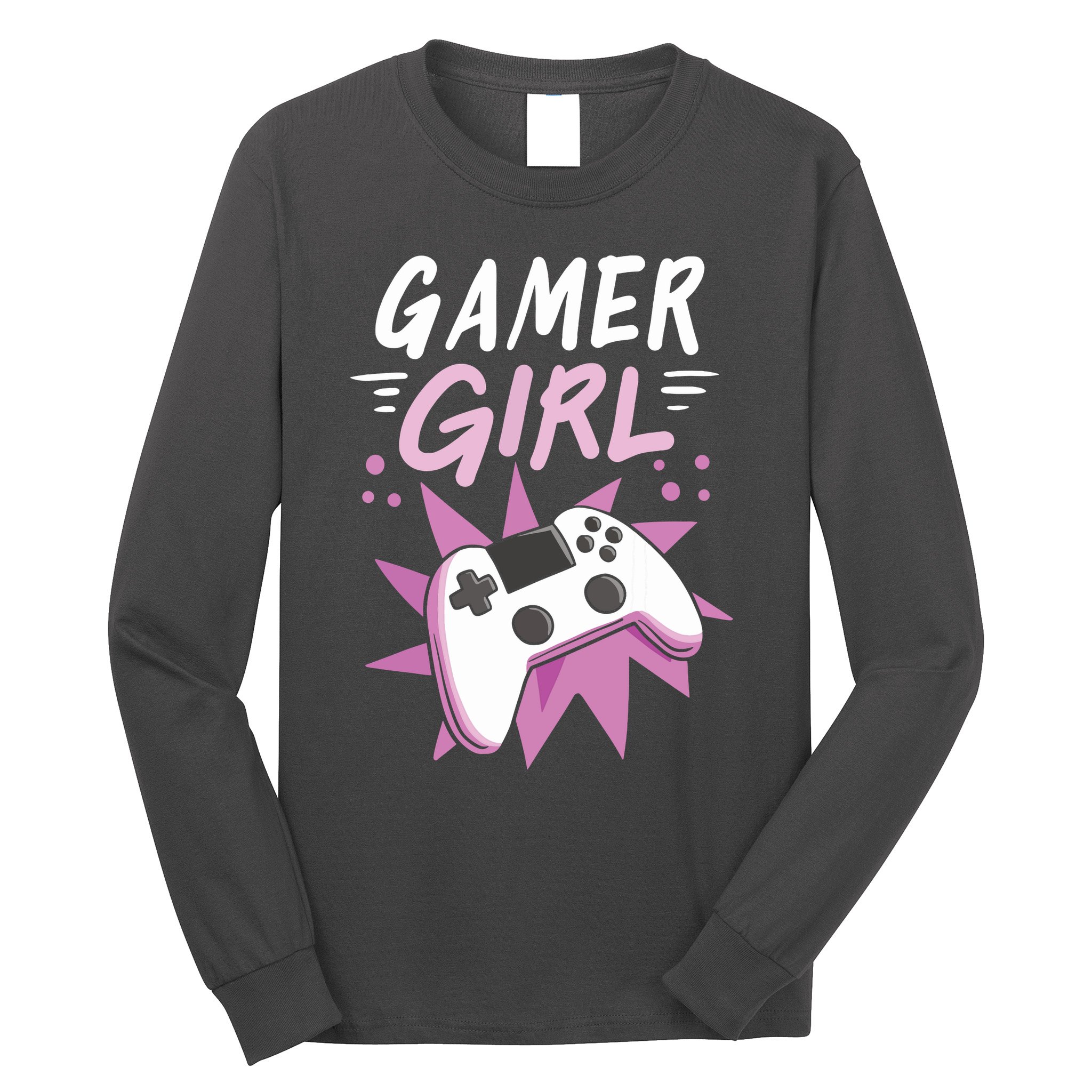 Gamer Girl Gaming Streaming Video Games Gift Long Sleeve Shirt