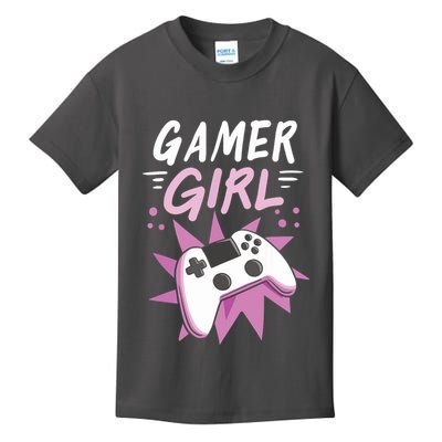 Gamer Girl Gaming Streaming Video Games Gift Kids T-Shirt