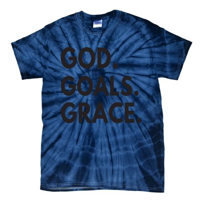 God Goals Grace, Christian Faith Lover Religious Christian Tie-Dye T-Shirt