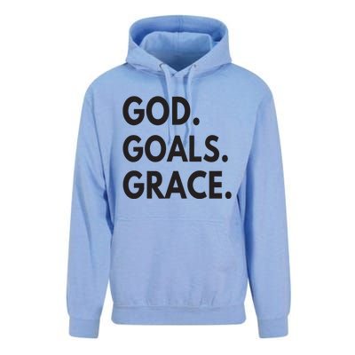 God Goals Grace, Christian Faith Lover Religious Christian Unisex Surf Hoodie