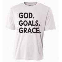 God Goals Grace, Christian Faith Lover Religious Christian Cooling Performance Crew T-Shirt