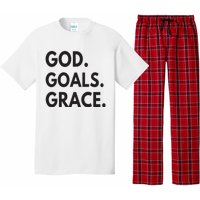 God Goals Grace, Christian Faith Lover Religious Christian Pajama Set