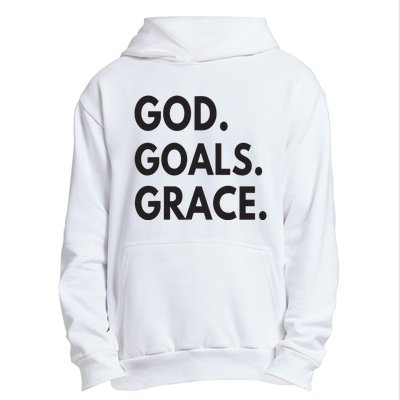 God Goals Grace, Christian Faith Lover Religious Christian Urban Pullover Hoodie