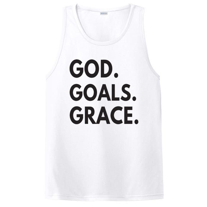 God Goals Grace, Christian Faith Lover Religious Christian PosiCharge Competitor Tank