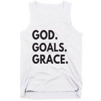 God Goals Grace, Christian Faith Lover Religious Christian Tank Top