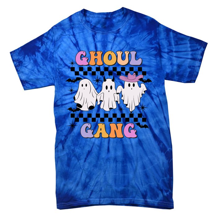 Groovy Ghoul Gang Cute Ghost Spooky Boo Crew Funny Halloween Cute Gift Tie-Dye T-Shirt