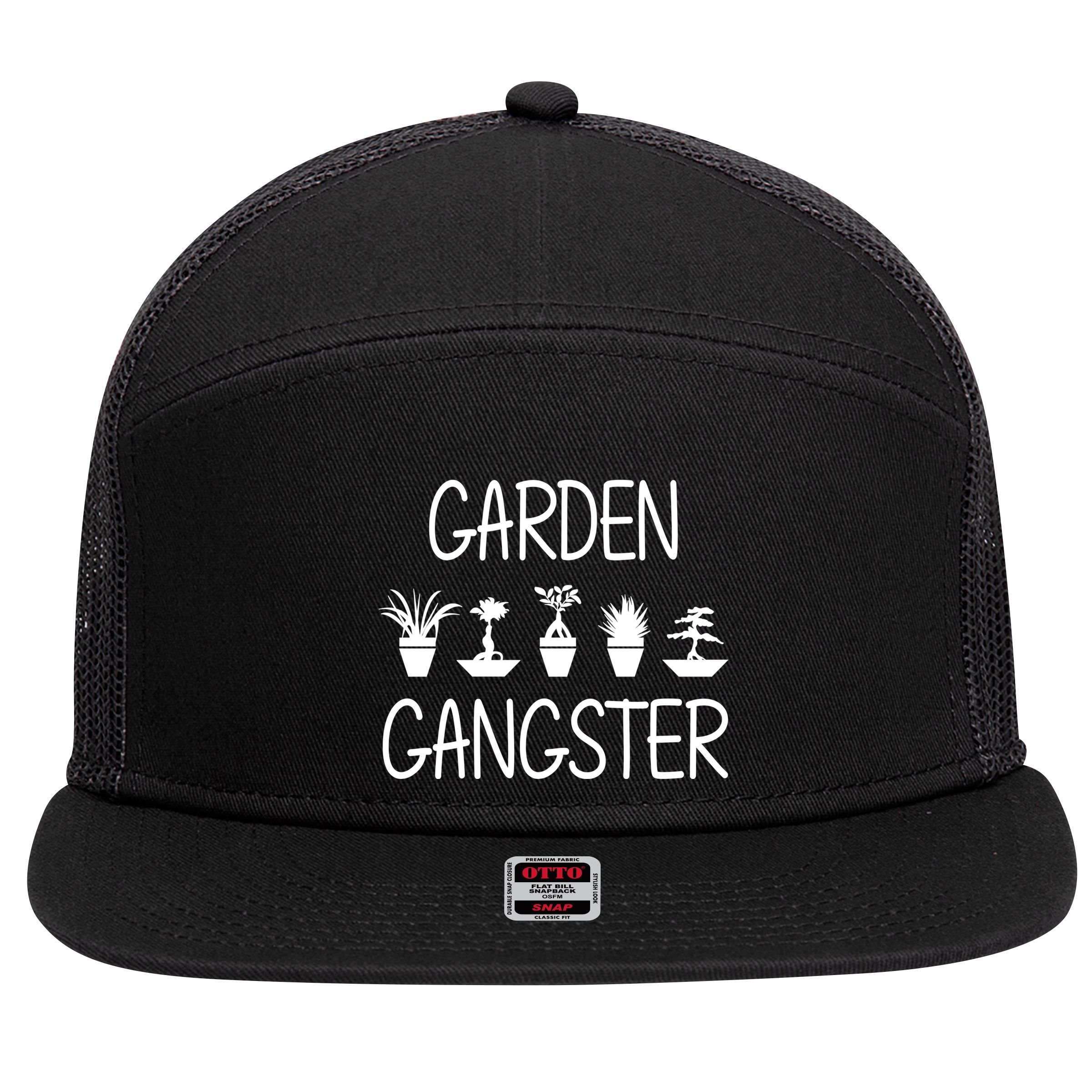 Garden Gangster 7 Panel Mesh Trucker Snapback Hat