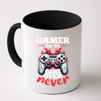 Gamer Gaming Gamer For Life Game Over Never Gift Mug