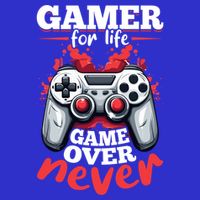 Gamer Gaming Gamer For Life Game Over Never Gift Tall T-Shirt