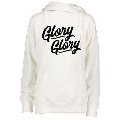 Glory Glory Georgia Rally Fight Song retro Womens Funnel Neck Pullover Hood