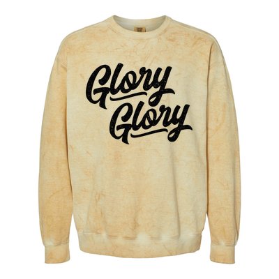 Glory Glory Georgia Rally Fight Song retro Colorblast Crewneck Sweatshirt