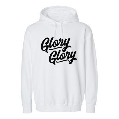 Glory Glory Georgia Rally Fight Song retro Garment-Dyed Fleece Hoodie