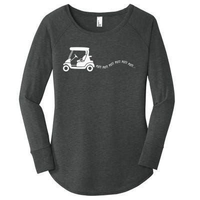 Golf Golfing Golfer Are you Looking at my Putt Women's Perfect Tri Tunic Long Sleeve Shirt