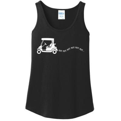 Golf Golfing Golfer Are you Looking at my Putt Ladies Essential Tank