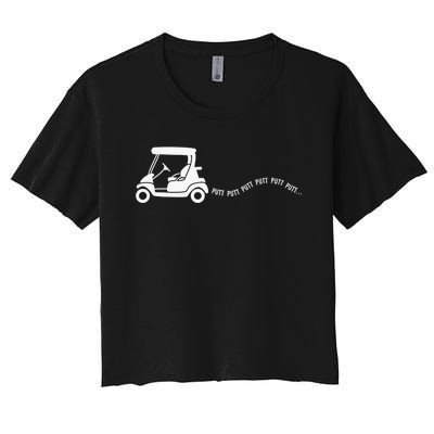 Golf Golfing Golfer Are you Looking at my Putt Women's Crop Top Tee