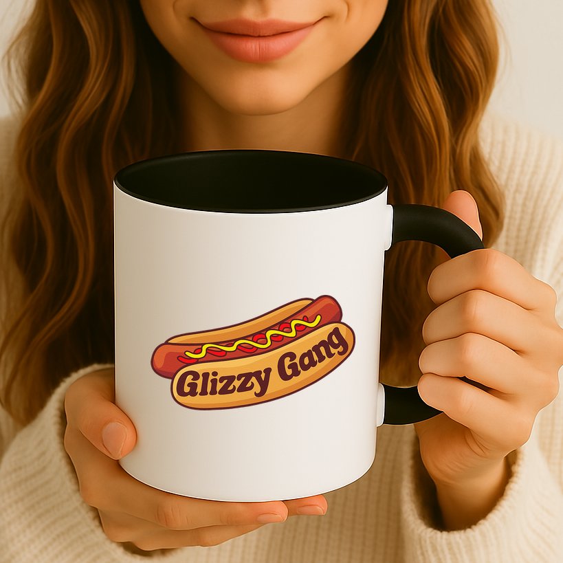 Glizzy Gang Gladiator Gobbler Funny Hot Dog Mug