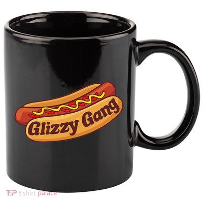 Glizzy Gang Gladiator Gobbler Funny Hot Dog 11oz C Handle Ceramic Mug