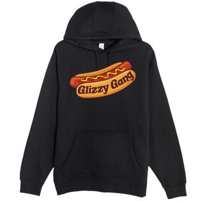 Glizzy Gang Gladiator Gobbler Funny Hot Dog Premium Pullover Hoodie