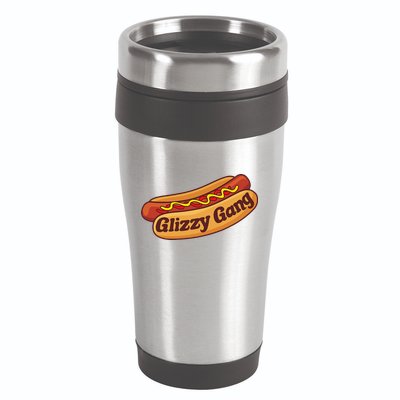 Glizzy Gang Gladiator Gobbler Funny Hot Dog 16oz Travel Tumbler