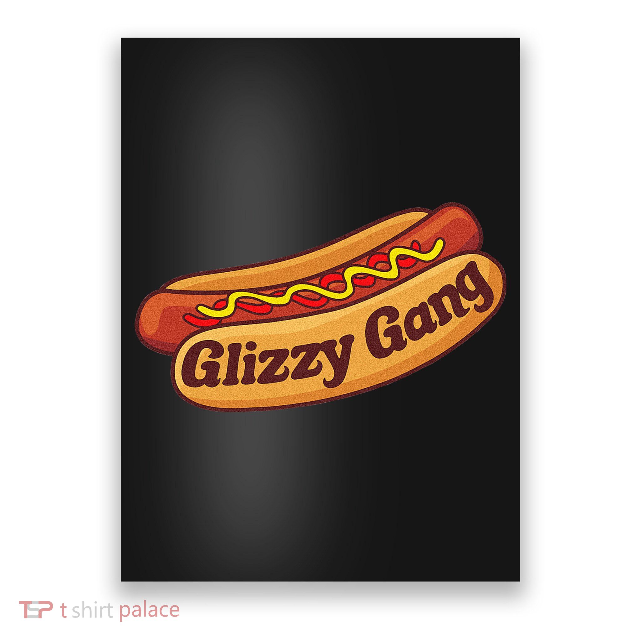 Glizzy Gang Gladiator Gobbler Funny Hot Dog Poster