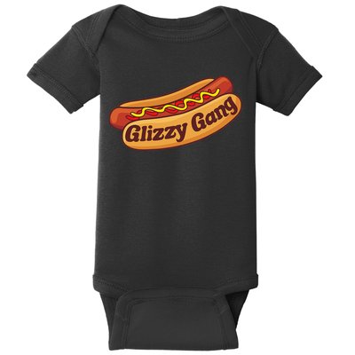 Glizzy Gang Gladiator Gobbler Funny Hot Dog Baby Bodysuit