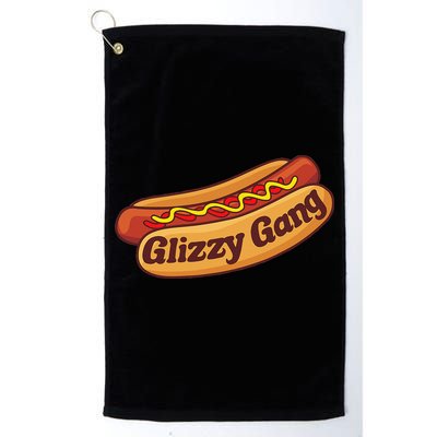 Glizzy Gang Gladiator Gobbler Funny Hot Dog Golf Towel