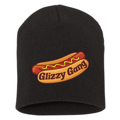 Glizzy Gang Gladiator Gobbler Funny Hot Dog Short Acrylic Beanie