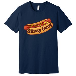 Glizzy Gang Gladiator Gobbler Funny Hot Dog Premium T-Shirt