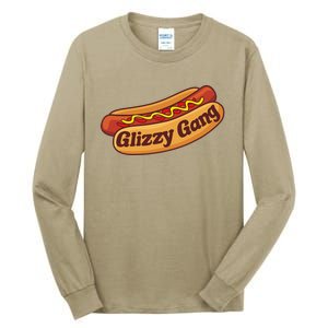 Glizzy Gang Gladiator Gobbler Funny Hot Dog Tall Long Sleeve T-Shirt