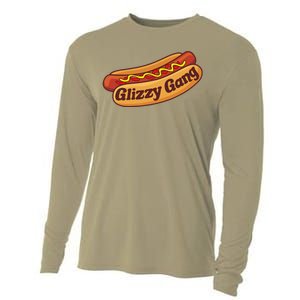 Glizzy Gang Gladiator Gobbler Funny Hot Dog Cooling Performance Long Sleeve Crew