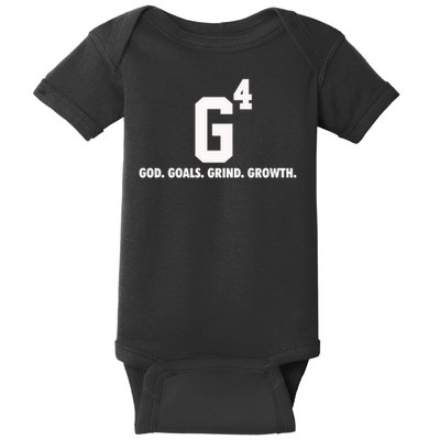 God Goals Grind Growth Baby Bodysuit