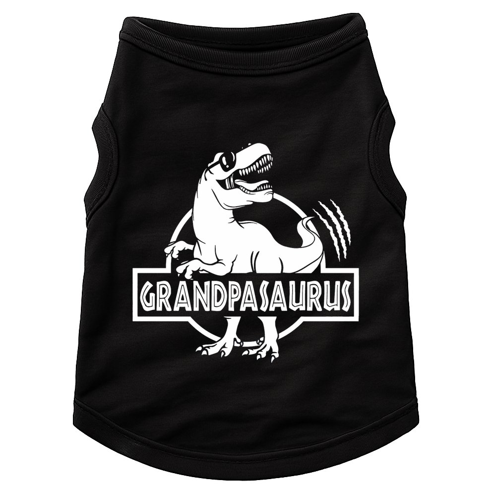 Grandpasaurus Grandfather Grandpa Pop Pop Trex Dinosaur Sweat Doggie Tank