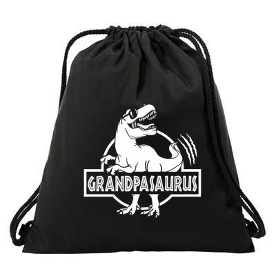 Grandpasaurus Grandfather Grandpa Pop Pop Trex Dinosaur Sweat Drawstring Bag