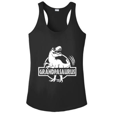 Grandpasaurus Grandfather Grandpa Pop Pop Trex Dinosaur Sweat Ladies PosiCharge Competitor Racerback Tank