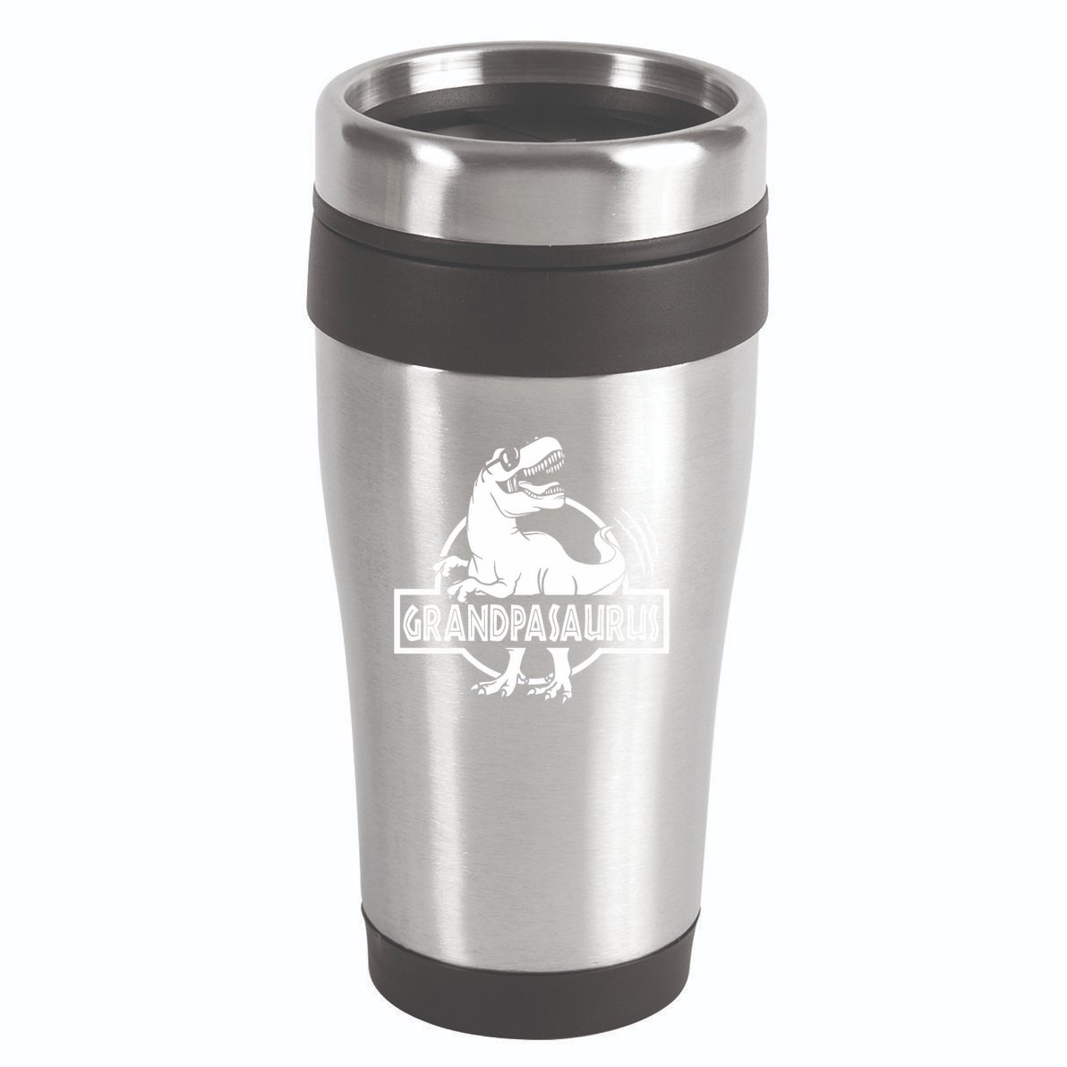 Grandpasaurus Grandfather Grandpa Pop Pop Trex Dinosaur Sweat 16oz Travel Tumbler