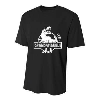 Grandpasaurus Grandfather Grandpa Pop Pop Trex Dinosaur Sweat Youth Performance Sprint T-Shirt