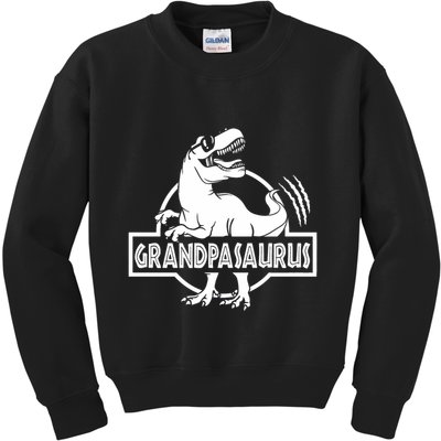 Grandpasaurus Grandfather Grandpa Pop Pop Trex Dinosaur Sweat Kids Sweatshirt