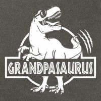 Grandpasaurus Grandfather Grandpa Pop Pop Trex Dinosaur Sweat Cotton Canvas Backpack