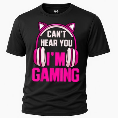 Gamer Girl Gaming I Can't Hear You I'm Gaming Video Games Performance Shirt