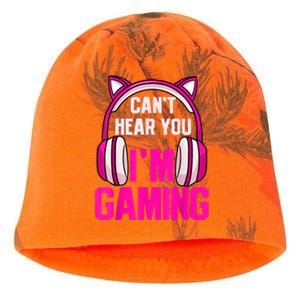 Gamer Girl Gaming I Can't Hear You I'm Gaming Video Games Kati - Camo Knit Beanie