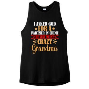 Grandma Grandaughter Ladies PosiCharge Tri-Blend Wicking Tank