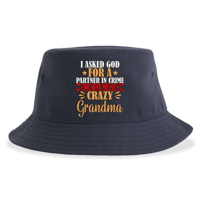 Grandma Grandaughter Sustainable Bucket Hat